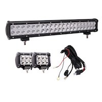 Main light bar with two side lights